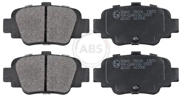 Handler.Part Brake pad set, disc brake ABS 36849 1