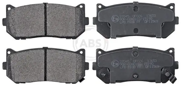 Handler.Part Brake pad set, disc brake ABS 37045 1