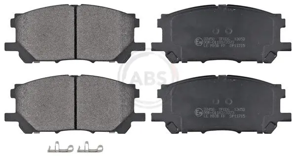 Handler.Part Brake pad set, disc brake ABS 37458 1