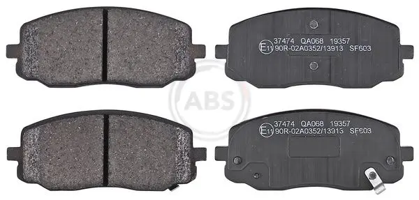 Handler.Part Brake pad set, disc brake ABS 37474 1