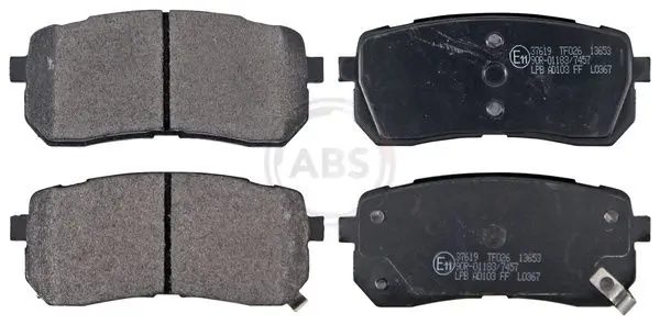 Handler.Part Brake pad set, disc brake ABS 37619 1