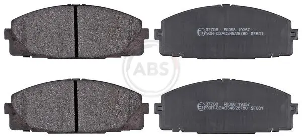 Handler.Part Brake pad set, disc brake ABS 37708 1