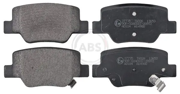 Handler.Part Brake pad set, disc brake ABS 37735 1