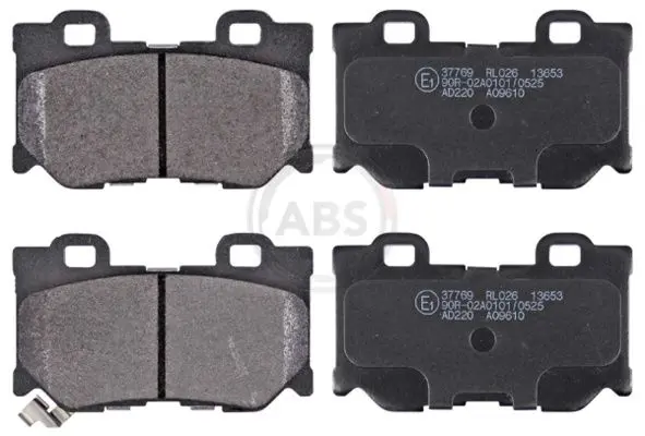 Handler.Part Brake pad set, disc brake ABS 37769 1