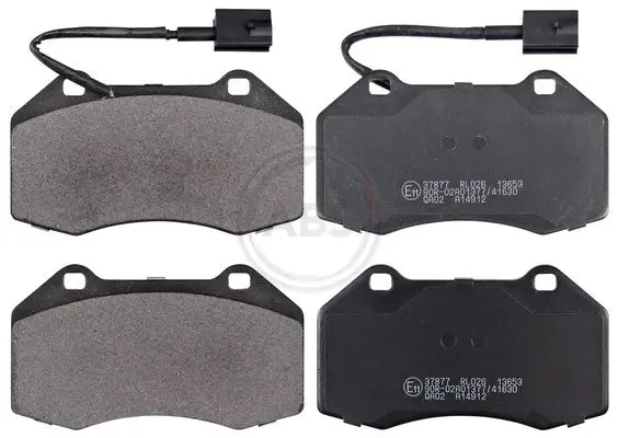 Handler.Part Brake pad set, disc brake ABS 37877 1