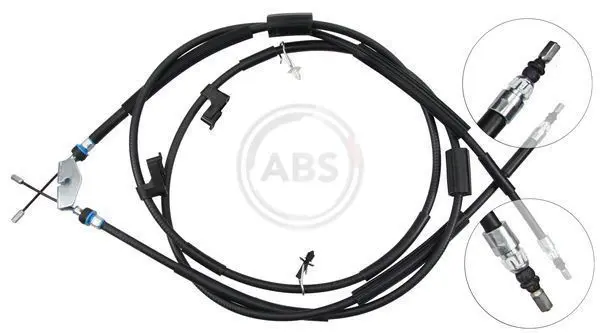 Handler.Part Cable, parking brake ABS K12825 1