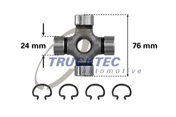 Handler.Part Joint, propshaft TRUCKTEC AUTOMOTIVE 0234004 1