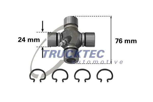 Handler.Part Joint, propshaft TRUCKTEC AUTOMOTIVE 0234017 1