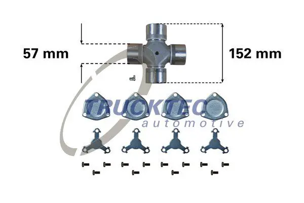 Handler.Part Joint, propshaft TRUCKTEC AUTOMOTIVE 0334001 1