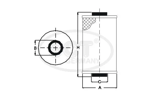 Handler.Part Oil filter SCT SH4009 1