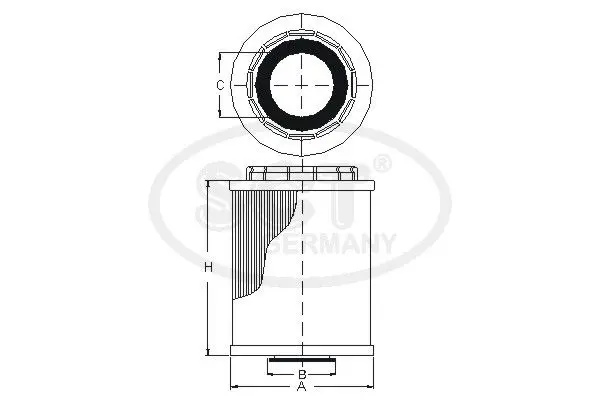 Handler.Part Oil filter SCT SH4041L 1