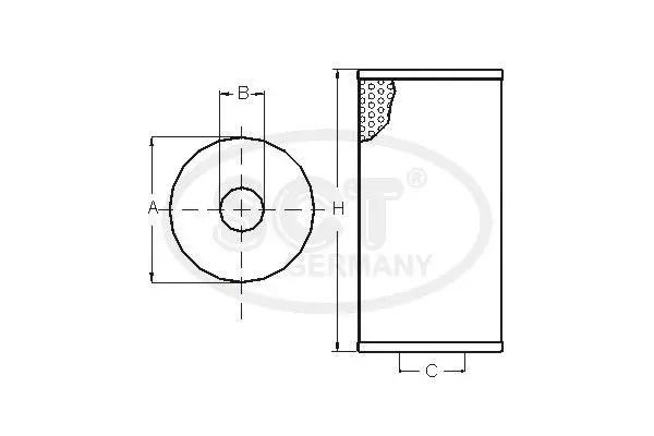 Handler.Part Oil filter SCT SH4050P 4