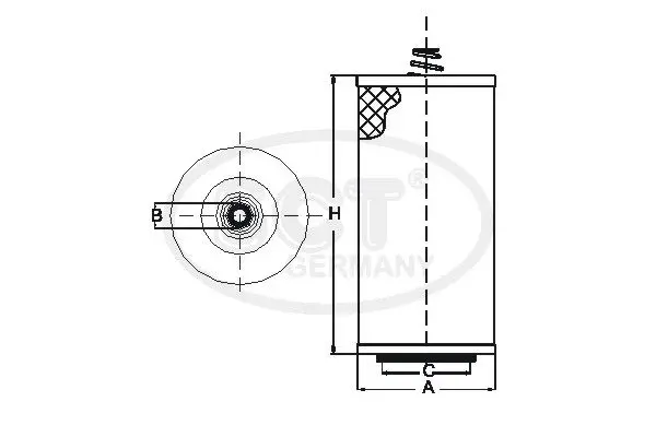 Handler.Part Oil filter SCT SH412 4