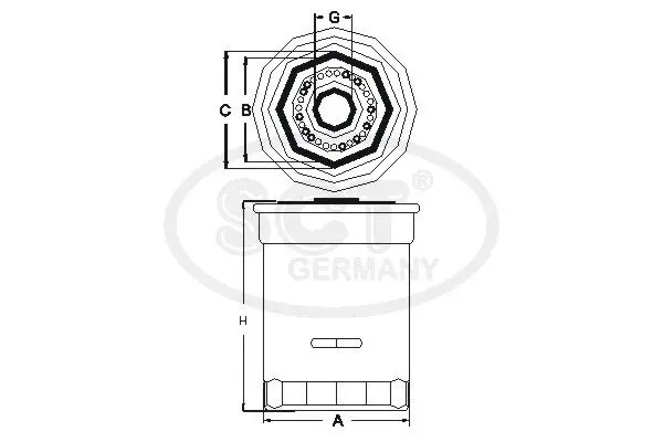 Handler.Part Oil filter SCT SK811 1