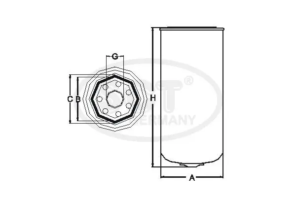 Handler.Part Fuel filter SCT SK812 3