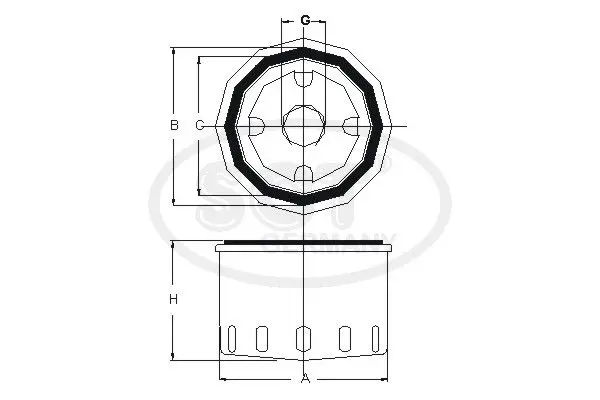 Handler.Part Oil filter SCT SM199 1