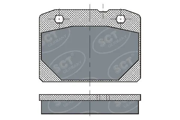 Handler.Part Brake pad set, disc brake SCT SP102PR 1