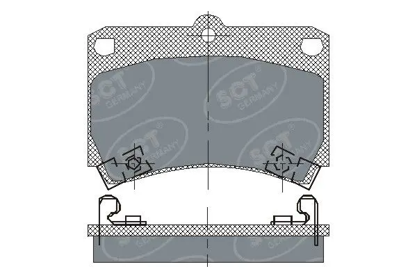 Handler.Part Brake pad set, disc brake SCT SP131PR 1