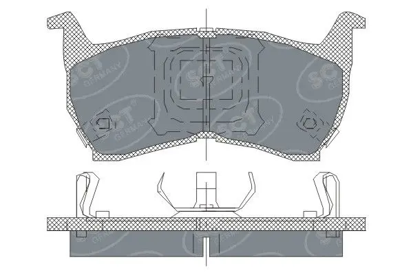 Handler.Part Brake pad set, disc brake SCT SP147PR 2