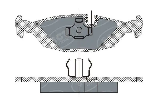 Handler.Part Brake pad set, disc brake SCT SP147PR 1