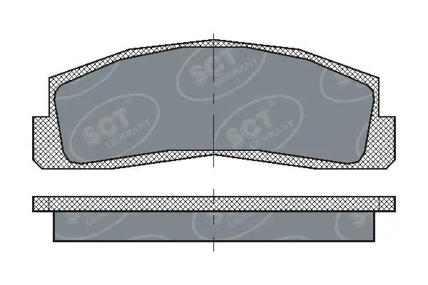 Handler.Part Brake pad set, disc brake SCT SP179PR 1