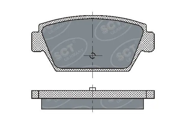 Handler.Part Brake pad set, disc brake SCT SP192PR 1