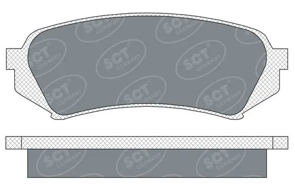 Handler.Part Brake pad set, disc brake SCT SP307PR 1