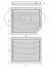 Handler.Part Filter, interior air SCT SA1171 3