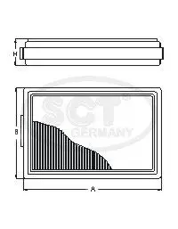 Handler.Part Filter, interior air SCT SA1255 3