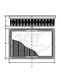 Handler.Part Air filter SCT SB002 3