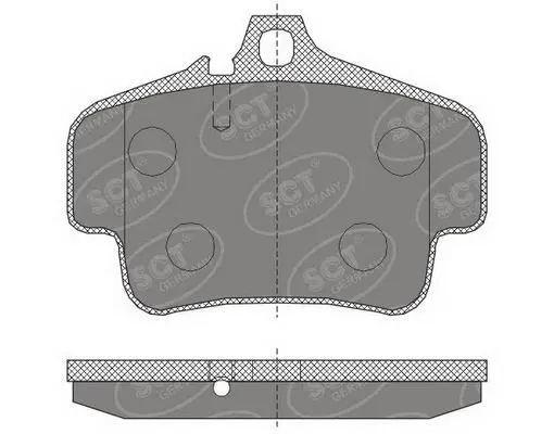 Handler.Part Brake pad set, disc brake SCT SP462PR 1