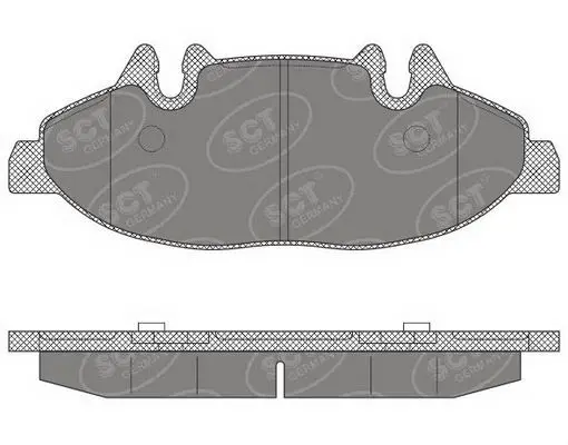 Handler.Part Brake pad set, disc brake SCT SP640PR 1