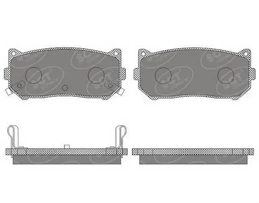 Handler.Part Brake pad set, disc brake SCT SP654PR 1