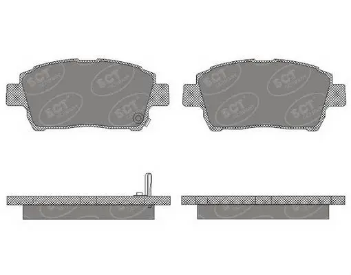 Handler.Part Brake pad set, disc brake SCT SP656PR 1