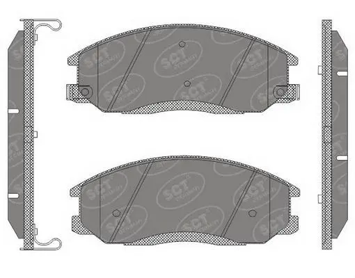 Handler.Part Brake pad set, disc brake SCT SP649PR 1