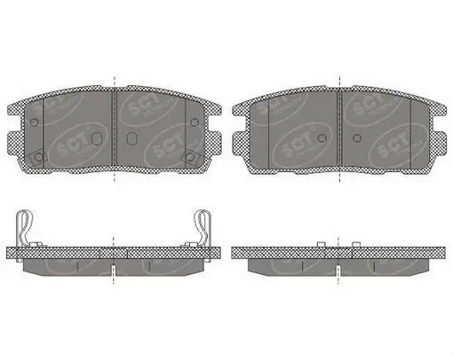 Handler.Part Brake pad set, disc brake SCT SP647PR 1