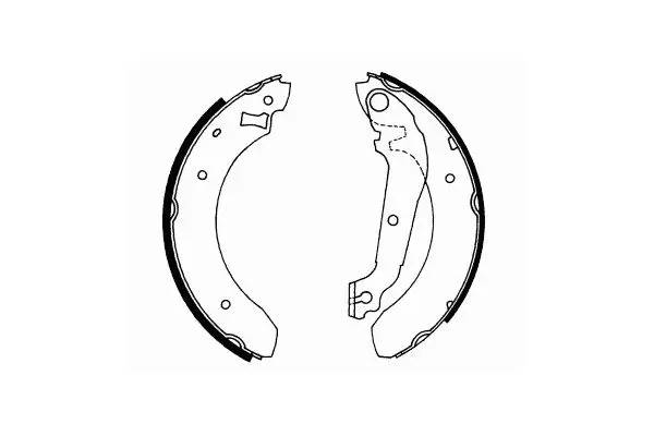 Handler.Part Brake shoe set, parking brake SCT SS517 1