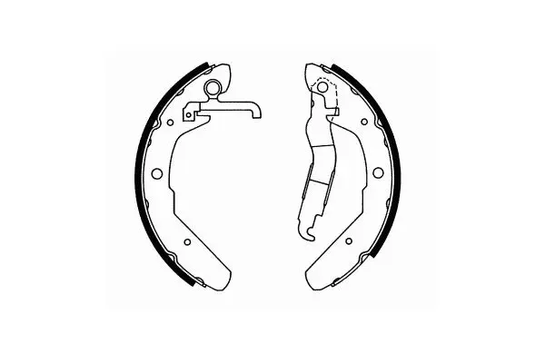 Handler.Part Brake shoe set, parking brake SCT SS521 1