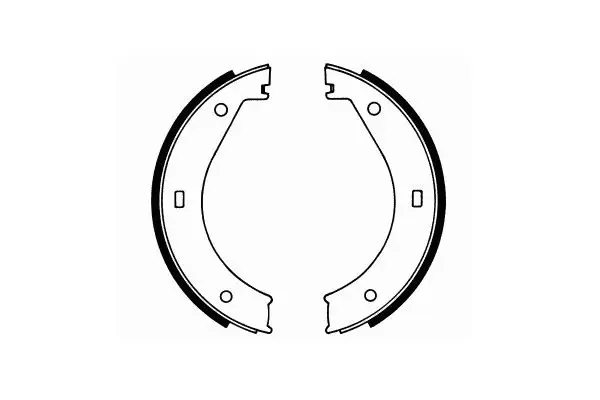 Handler.Part Brake shoe set, parking brake SCT SS526 1