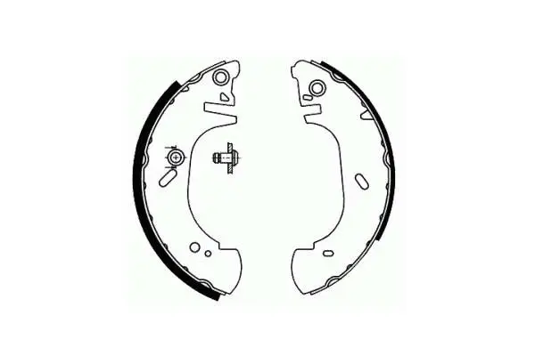 Handler.Part Brake shoe set, parking brake SCT SS541 1