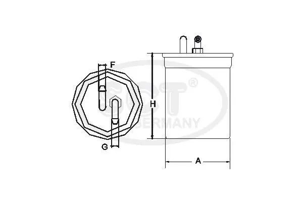 Handler.Part Fuel filter SCT ST303 3