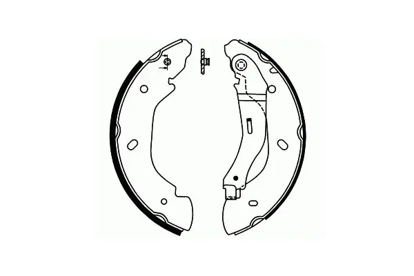 Handler.Part Brake shoe set, parking brake SCT SS552 1