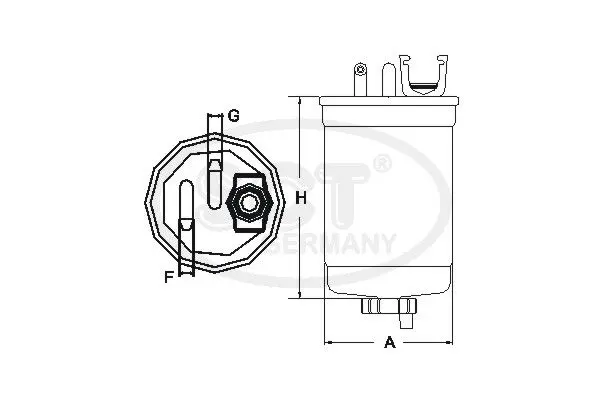 Handler.Part Fuel filter SCT ST325 3