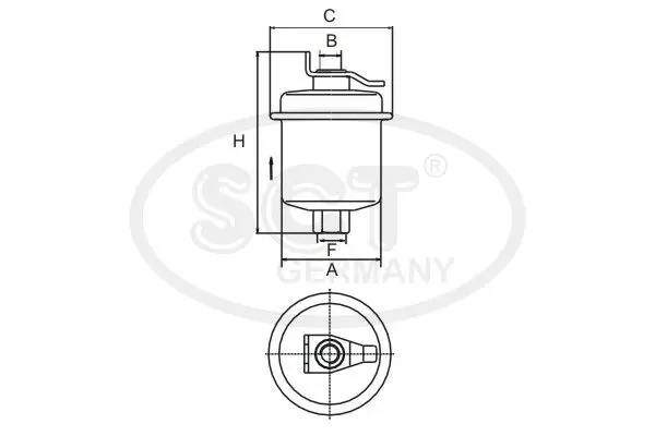 Handler.Part Fuel filter SCT ST346 3