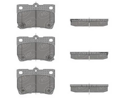 Handler.Part Brake pad set, disc brake SCT SP479PR 1