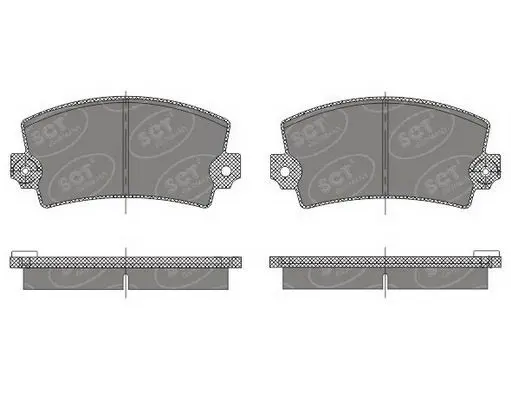 Handler.Part Brake pad set, disc brake SCT SP485PR 1