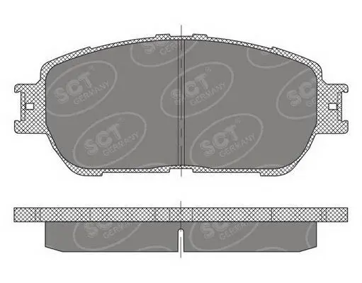 Handler.Part Brake pad set, disc brake SCT SP474PR 1