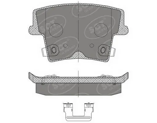 Handler.Part Brake pad set, disc brake SCT SP464PR 1