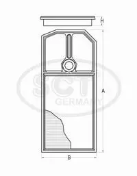 Handler.Part Air filter SCT SB2222 3