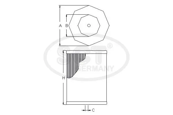 Handler.Part Air filter SCT SB2056 1